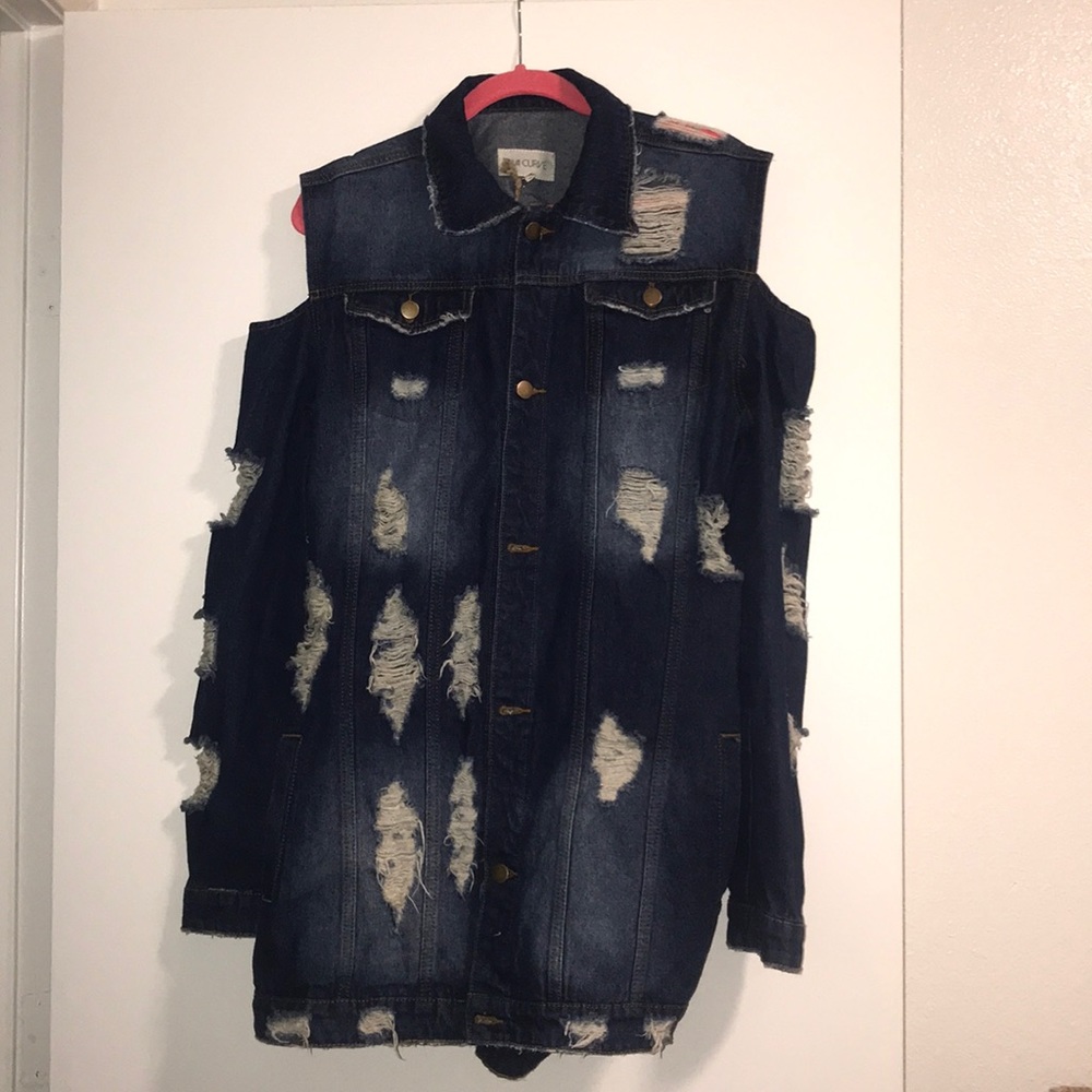 Long jean jacket